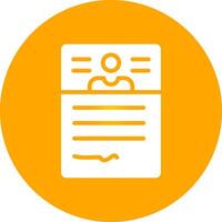 Glyph Circle Gradient Design vector