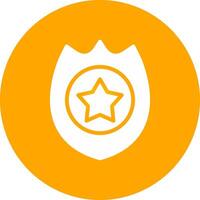 Glyph Circle Gradient Design vector
