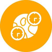 Glyph Circle Gradient Design vector