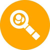 Glyph Circle Gradient Design vector