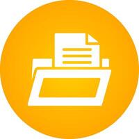 Glyph Circle Gradient Design vector