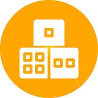 Dice Creative Icon Design vector