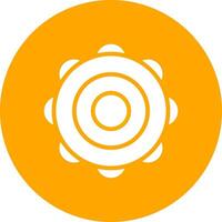 Glyph Circle Gradient Design vector