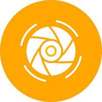 Glyph Circle Gradient Design vector