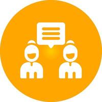Discuss Creative Icon Design vector