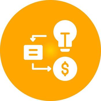 Glyph Circle Gradient Design vector