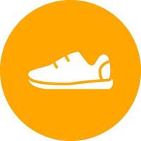 diseño de icono creativo de zapatillas vector