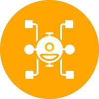 Glyph Circle Gradient Design vector