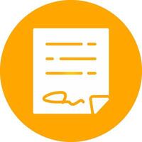 Glyph Circle Gradient Design vector