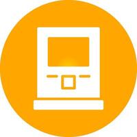 Glyph Circle Gradient Design vector
