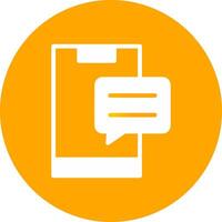 Glyph Circle Gradient Design vector