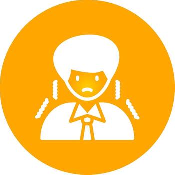 Glyph Circle Gradient Design vector