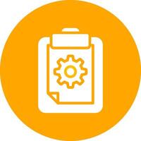 Glyph Circle Gradient Design vector