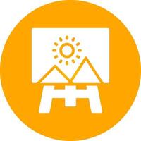 Canvas Creative Icon Design vector