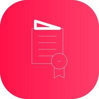 Glyph Circle Gradient Design vector