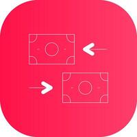 Glyph Circle Gradient Design vector
