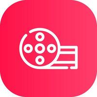Line Round Corner Gradient vector
