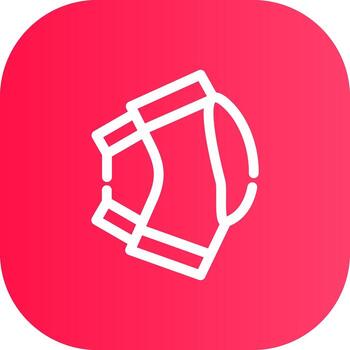 Line Round Corner Gradient vector