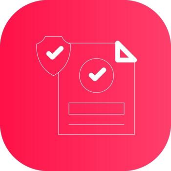 Glyph Circle Gradient Design vector