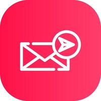 Line Round Corner Gradient vector