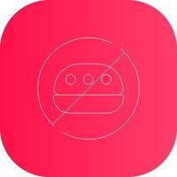 Line Round Corner Gradient vector