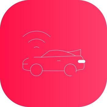 línea redondo esquina degradado vector