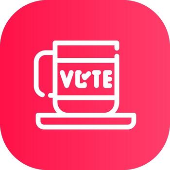 Line Round Corner Gradient vector