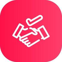 Line Round Corner Gradient vector
