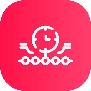 Line Round Corner Gradient vector