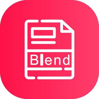 Line Round Corner Gradient vector