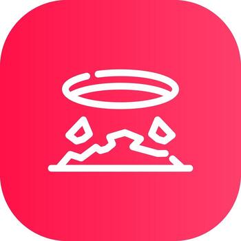 Line Round Corner Gradient vector