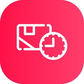 Line Round Corner Gradient vector