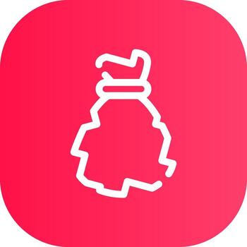 line Round Corner Gradient vector