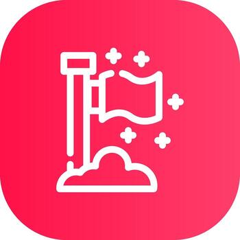 Line Round Corner Gradient vector