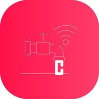 Line Round Corner Gradient vector
