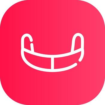 Line Round Corner Gradient vector