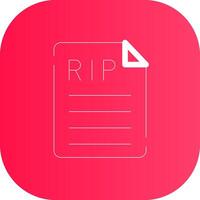 Line Round Corner Gradient vector