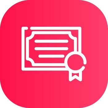 Line Round Corner Gradient vector