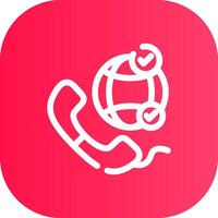 Line Round Corner Gradient vector