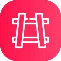 Line Round Corner Gradient vector