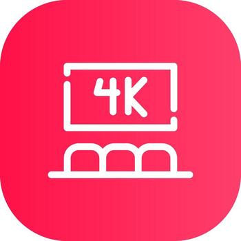 línea redondo esquina degradado vector