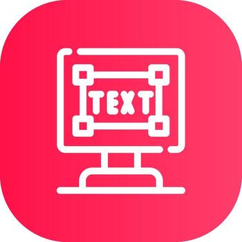 Line Round Corner Gradient vector