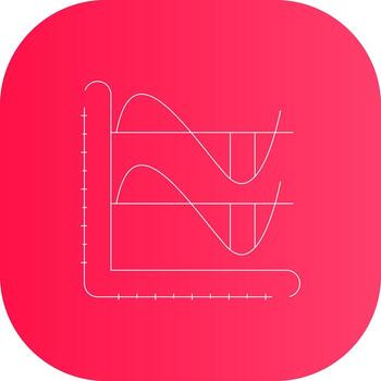 Line Round Corner Gradient vector