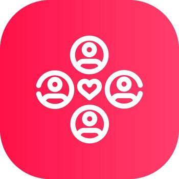 Line Round Corner Gradient vector