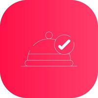 Line Round Corner Gradient vector
