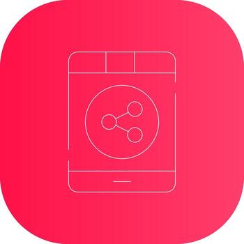 Glyph Circle Gradient Design vector