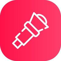 Line Round Corner Gradient vector