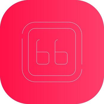 Line Round Corner Gradient vector