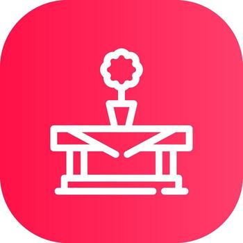 Line Round Corner Gradient vector