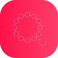 Line Round Corner Gradient vector